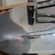 Sculptural design table lamp in chrome metal, Wofi Leuchten, Germany.