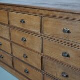 Antique French Light Oak Apothecary / Filing Cabinet, 1920/30s