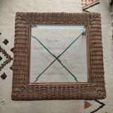 Glass and wrought iron sofa end