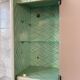 Vintage triptych green wall-mounted toilet cabinet