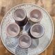 Vintage ceramic egg service by Jean Austruy