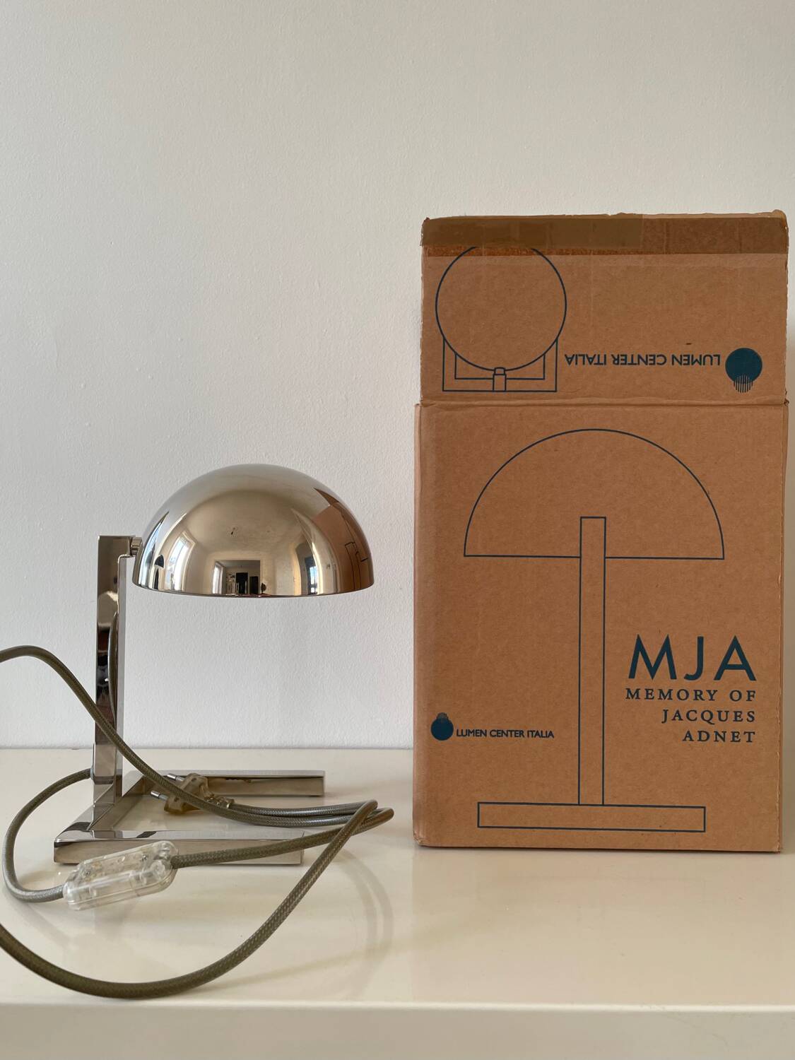 Lamp Lumen Italy MJA Jacques Adnet