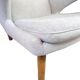 Teddy chair - Model AP 19 - Light grey Hallingdal fabric - Teak nails - Hans J. Wegner - P.P Møbler