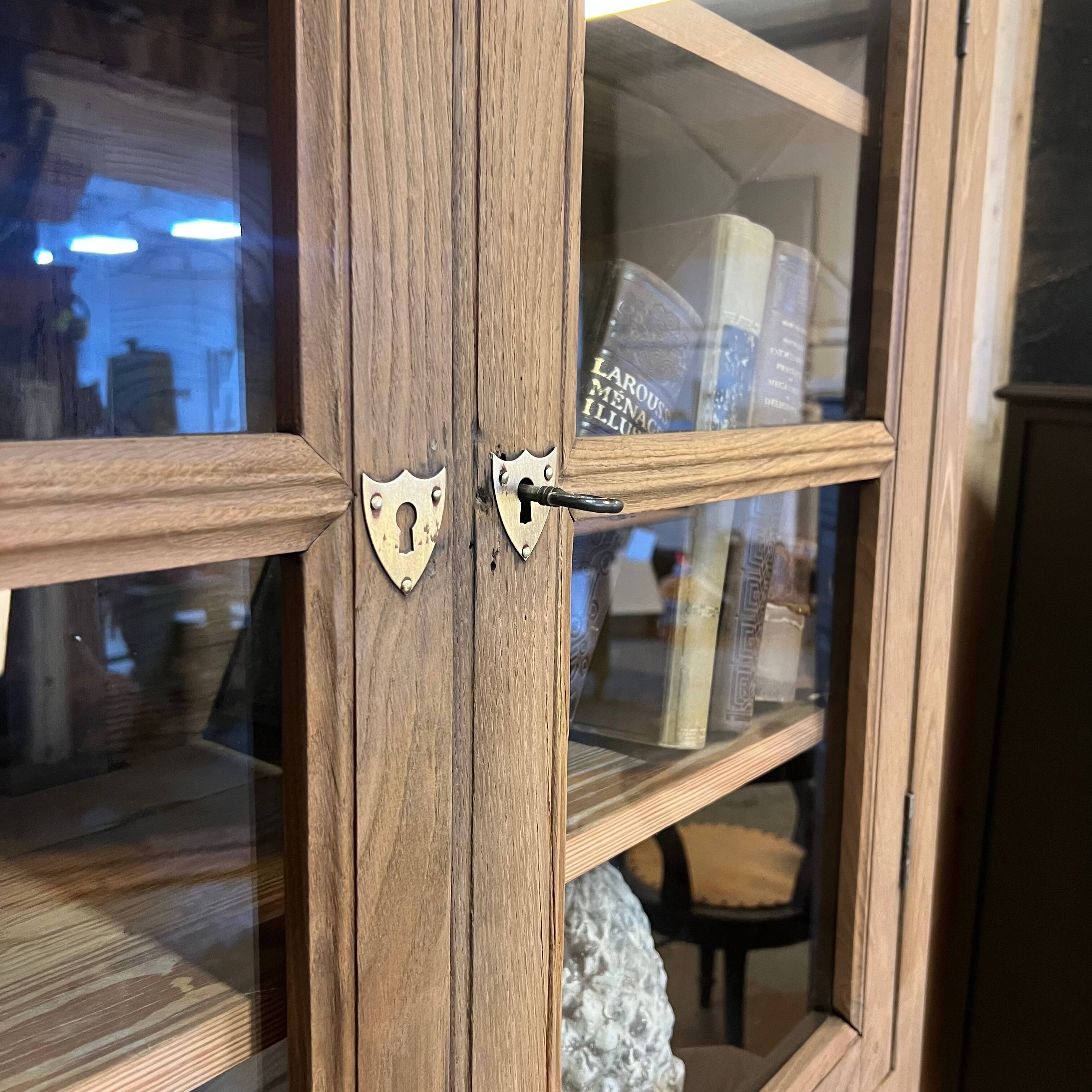 Two-part buffet in raw oak