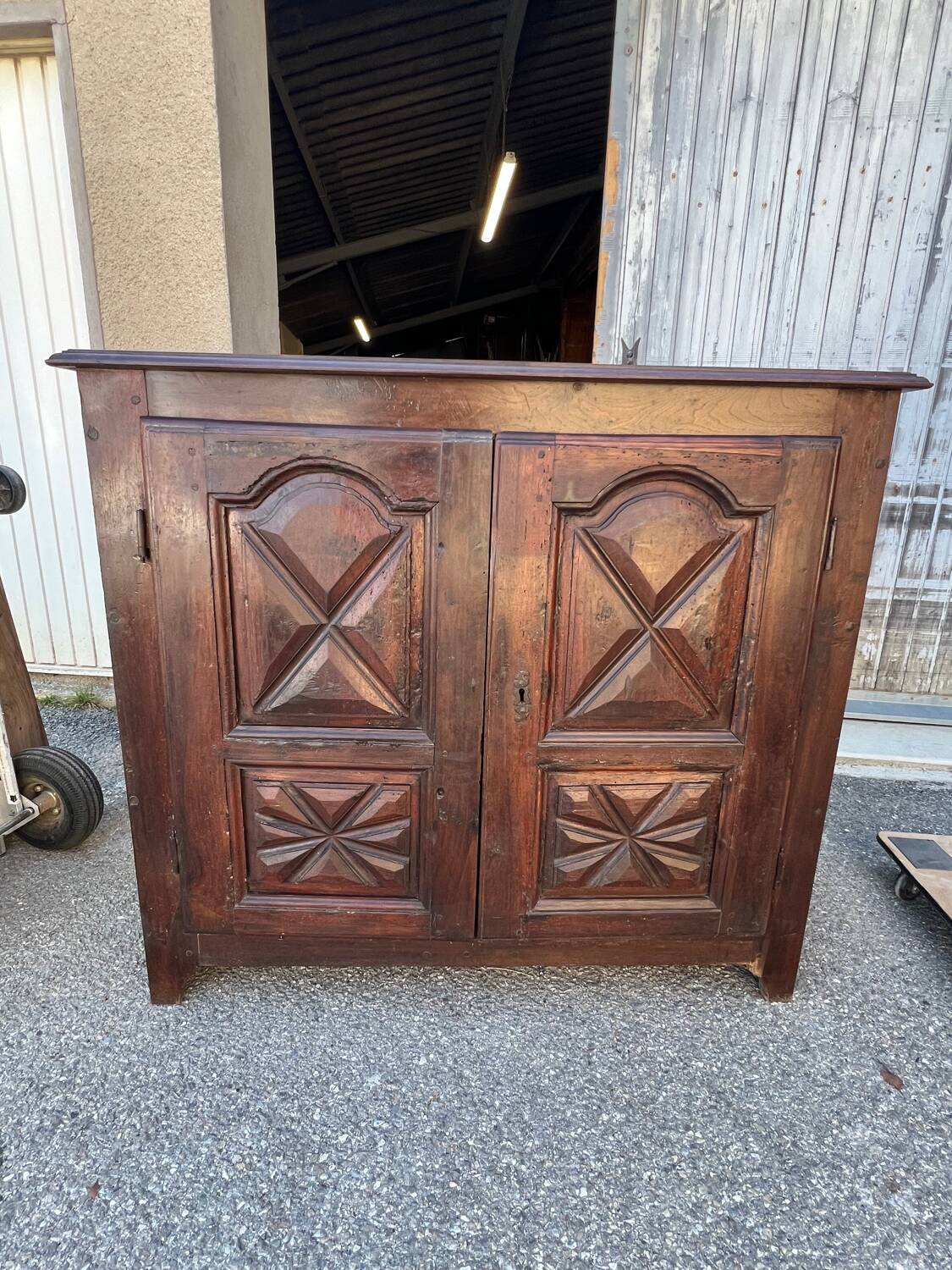 Two-door antique sideboard