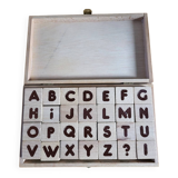 Wooden Alphabet cube game