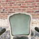 Pair Of Louis XV Style Lacquered Wood Armchairs XIX Eme Century
