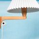 Minimalist Scandinavian floor lamp Carl Malmsten in pine, Sweden