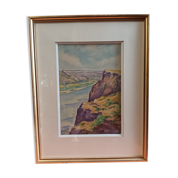 Aquarelle signé M Jeannin