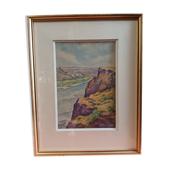 Watercolor signed M Jeannin