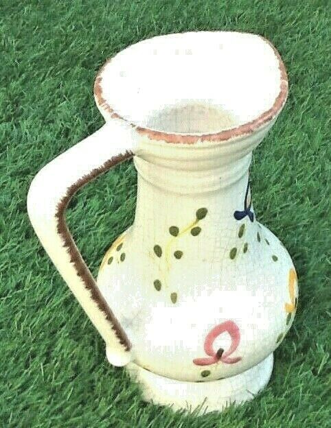 Cracked white pitcher Sandstone of " Puisaye "  1960