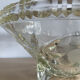 Art Deco tripod bowl in engraved glass