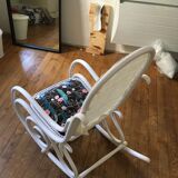 Rocking chair design restauré vintage