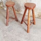 Tabourets style brutaliste