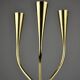 Polished Brass Candelabra by Gunnar Ander for Ystad-Metall, Sweden 1960s