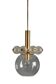 Mid-Century Brass Chandelier with Glass Globes, 1960s