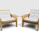 2 x Swedese "Kontra" armchairs Yngve Ekström vintage Sweden