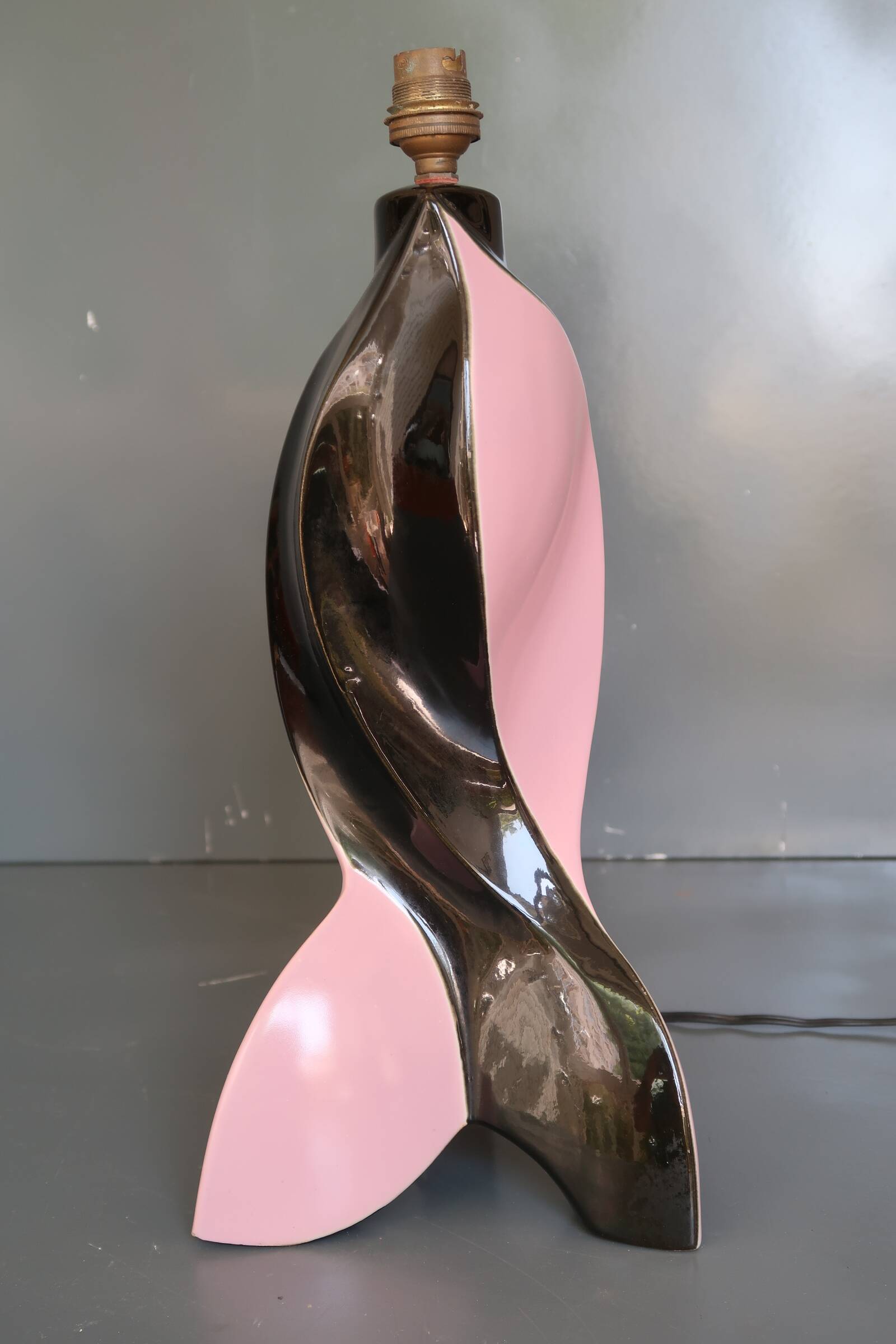 Large vintage 1960s ceramic lamp