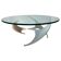 Coffee Table in Aluminum and Glass by Knut Hesterberg for Ronald Schmitt, Germany, 1960s