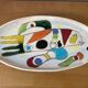 Enamelled ceramic dish MC Treinen Vallauris