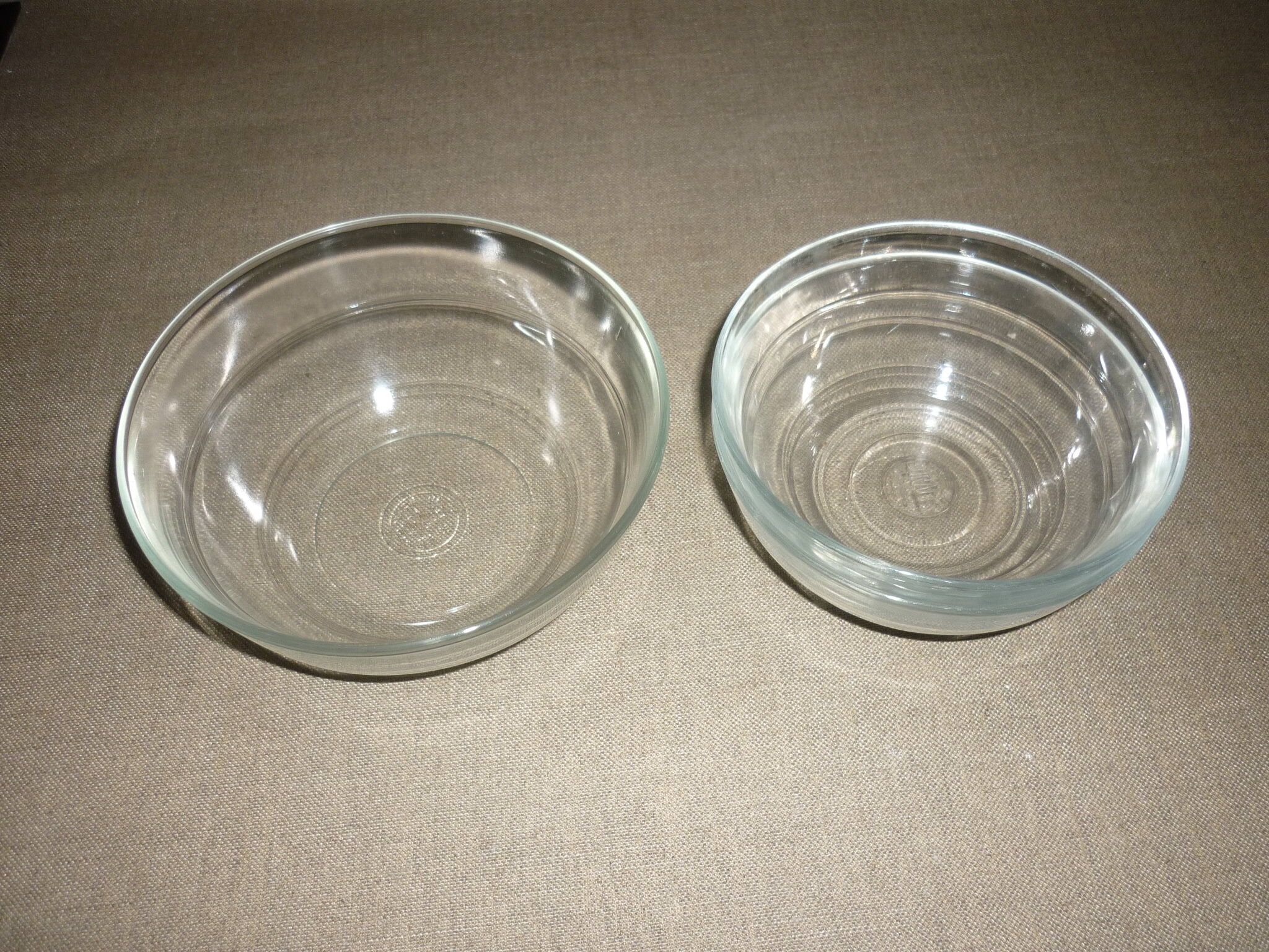 Set 1 bowl and 2 Duralex glass cups