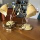 Lustres and 2 vintage lamps, Bulgarian brand, 90s/2000s.