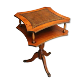 Pedestal table on two levels end of sofa base English style claws