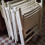 4 fauteuils de jardin pliants R Gleizes