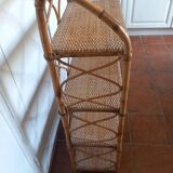 Rattan shelf