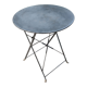 Steel round table