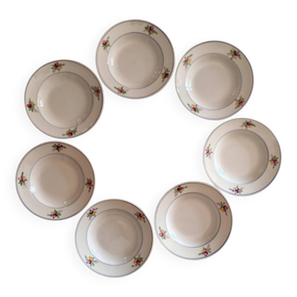 Assiettes à soupe faïence de Gien