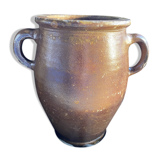 Pot en grès vernissé