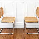 2 Cesca B32 Breuer Chairs Made in Italy - Canework of the seats redone