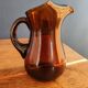Vintage Spanish Sangria Carafe - Retro Amber Glass Jug