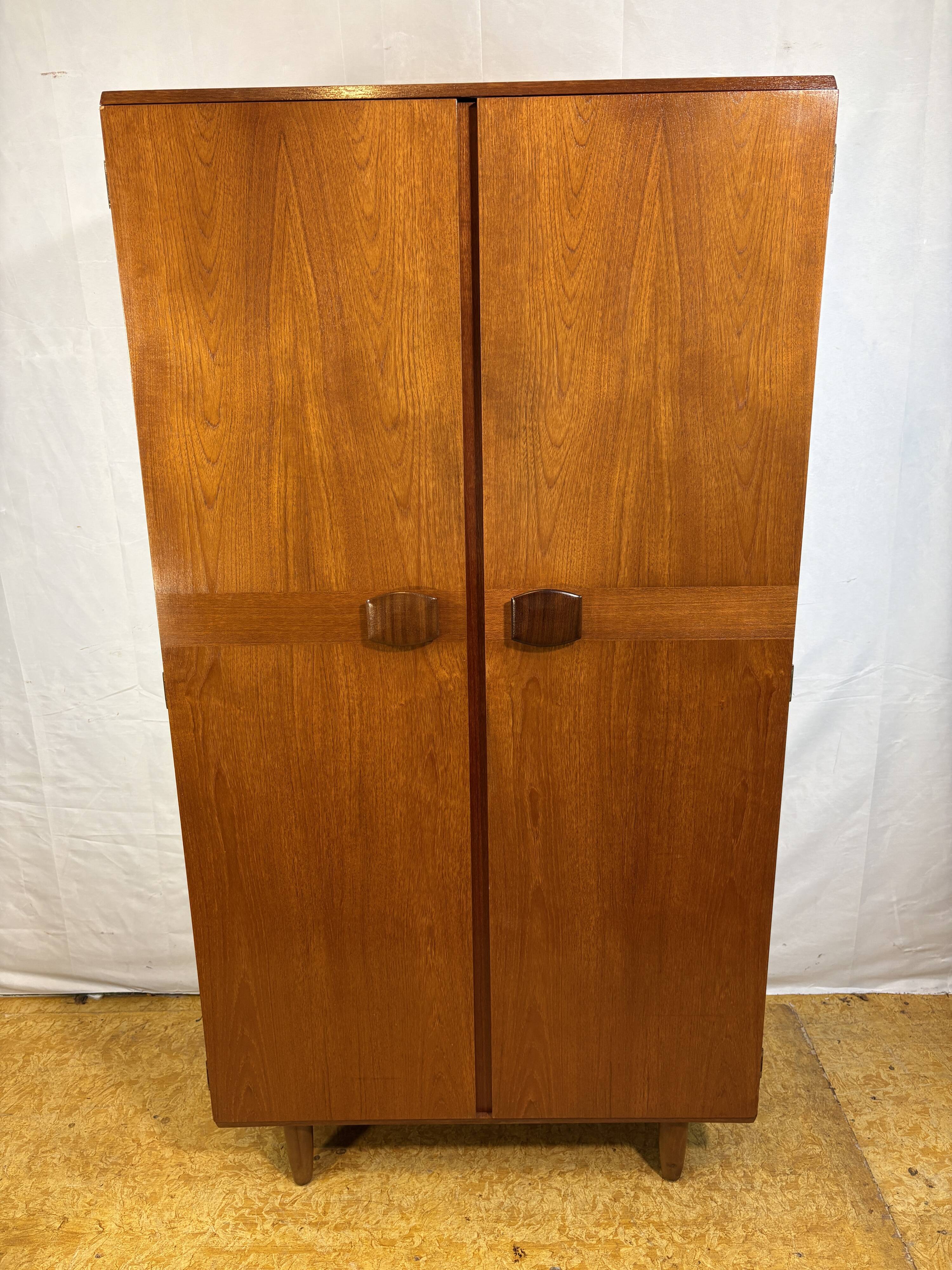 Vintage Stonehill Teak Double Wardrobe | 1960s | Mid-Century British Design