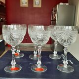Coffret 6 verres à eau cristal de lorraine