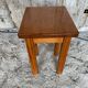 Brutalist Stool Old Chalet Solid Pine Vintage #D544