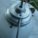 Ceiling lamp opaline ball years 40