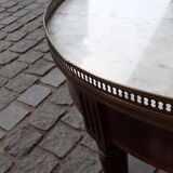Louis XVI style coffee table with marble