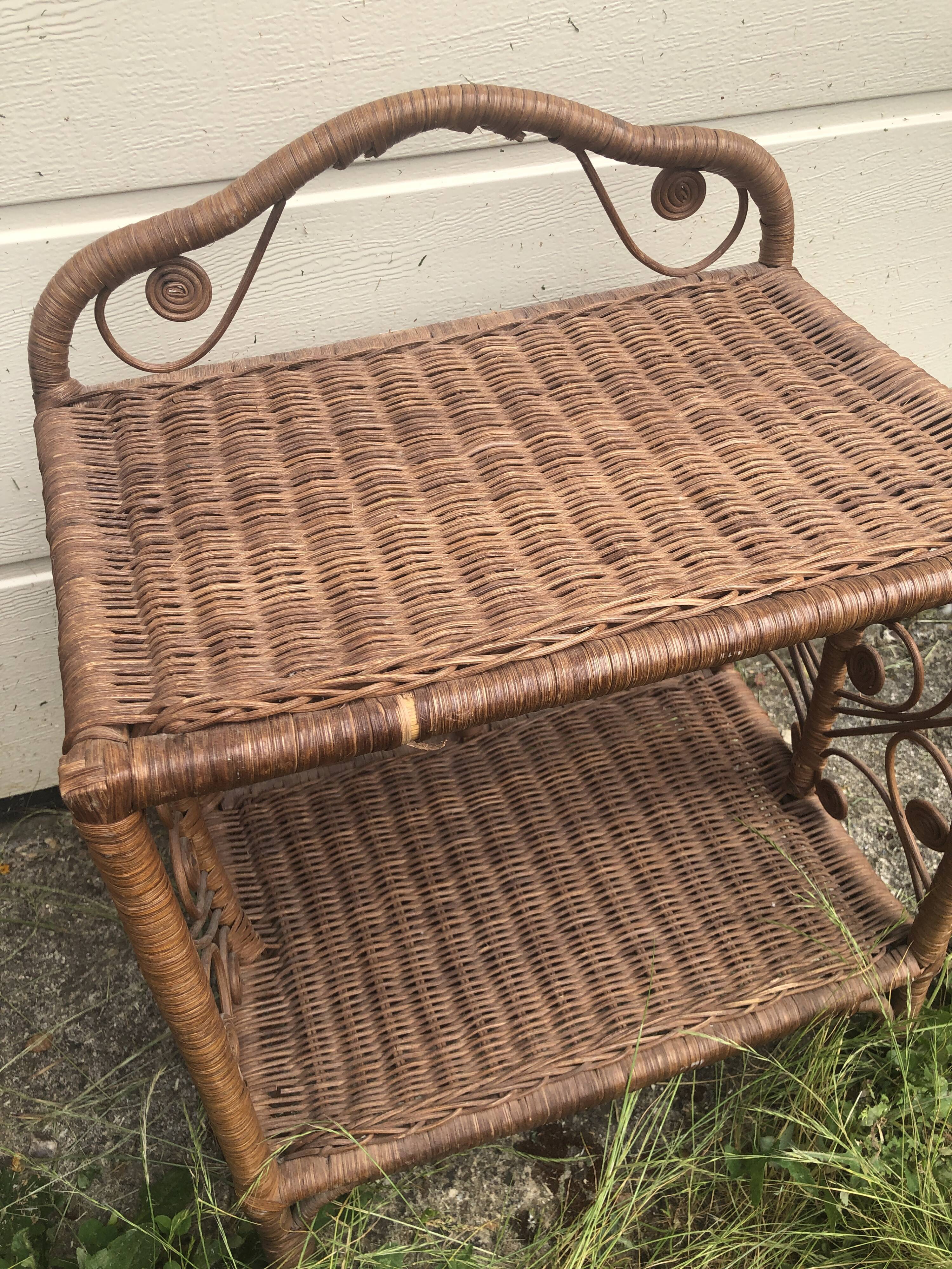 Peacock bedside table
