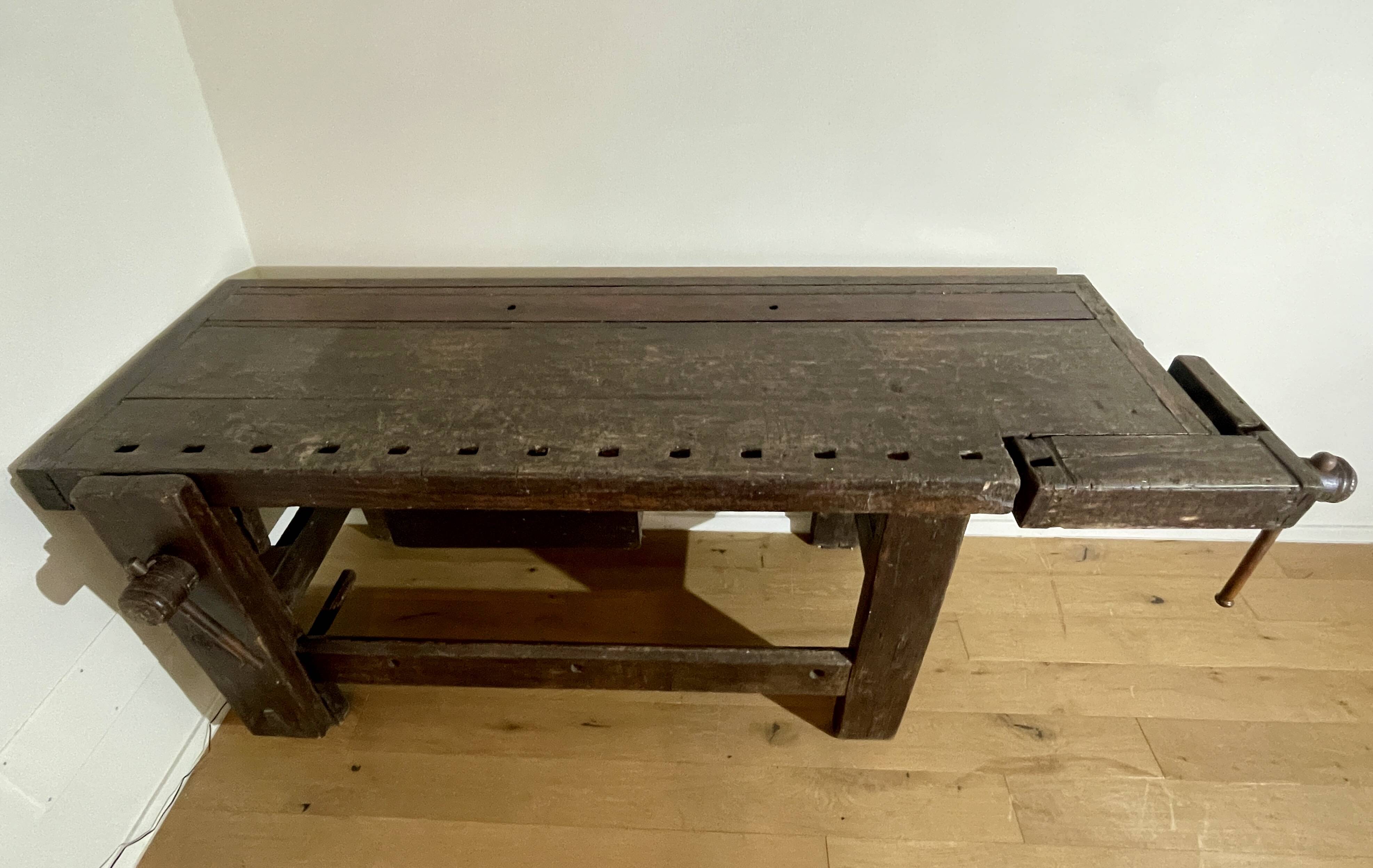antique carpenter's table
