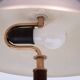 Falkenbergs Belysning Brass and Leather table lamp Sweden 1960s
