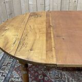 Cherry wood dining room table with 2 extensions, LOUIS PHILIPPE style work from the 1930s