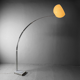 Harvey Guzzini floor lamp Arch with marble base, Italy, 1970