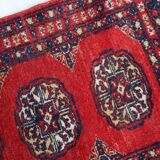 Tapis vintage pakistanais Ersari fait main en laine – 45 x 86 cm – 1970s