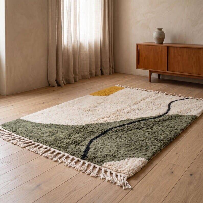 Traditional handmade Berber rug 1.5/2.5 m