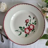 Large round serving platter sarreguemines, epernay model