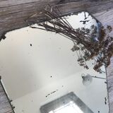 Miroir ancien octogonal biseauté