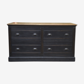 Commercial furniture has 4 large drawers fir 1930