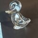 Crystal duck catchall signed – Cristal de Vannes